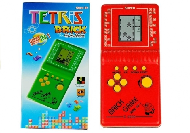 Elektronikus vörös Tetris zsebjáték