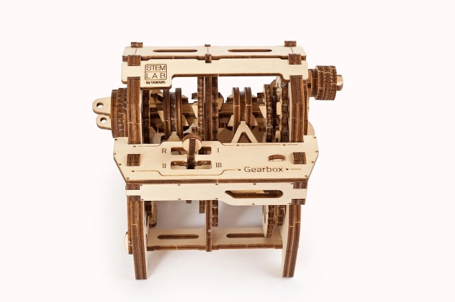 Ugears 3D fa mechanikus puzzle STEM oktatási sebességváltó