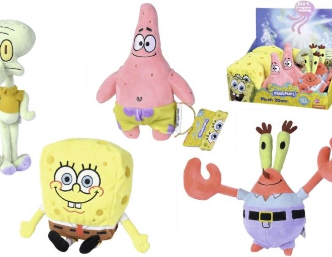 SpongyaBob – plüssfigura 20 cm (4 féle)