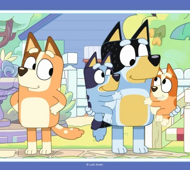 Puzzle 4v1 Bluey a Ravensburger