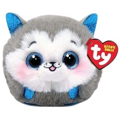 Huskey szürke plüssfigura - Beanie Balls