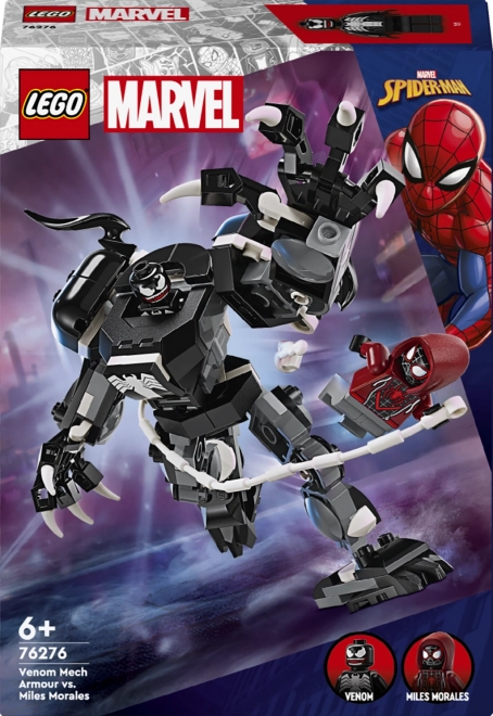 lego marvel venom mechanikus páncél vs. miles morales