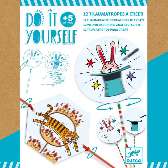 DJeco DIY thaumatrop Cirkusz