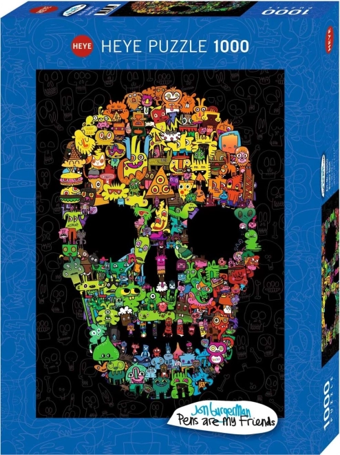 Heye puzzle – Doodle Skull barátai