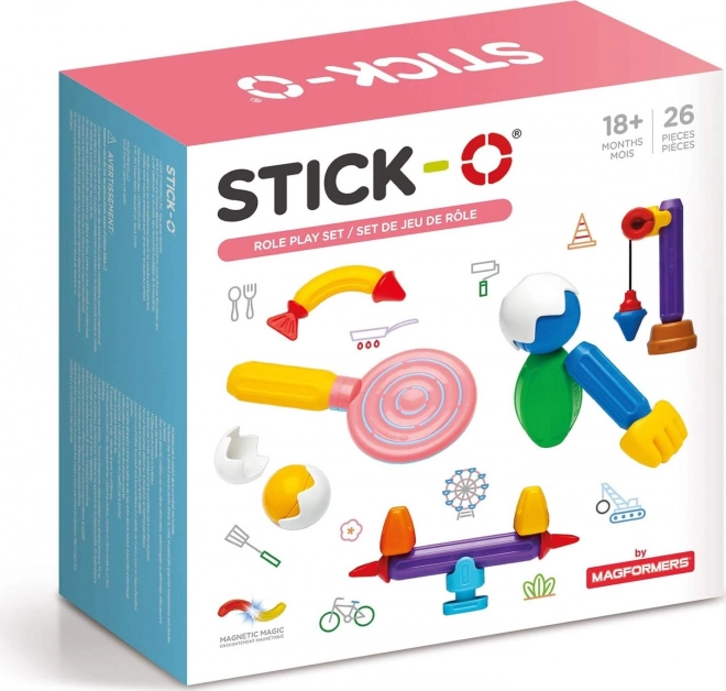 Stick-O mágneses építőkészlet gyerekeknek