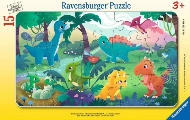 Ravensburger aranyos dinoszauruszok puzzle 15 darabos