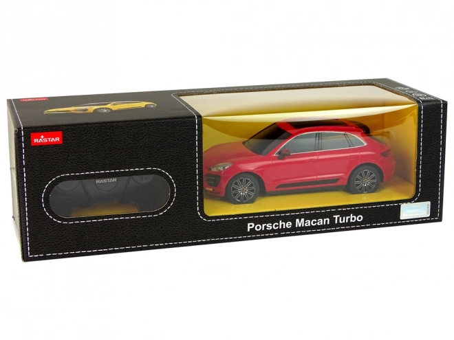 Autó R/C Porsche Macan Turbo 1:24 Rastar Rastar – Red