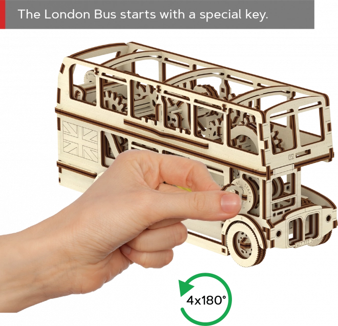 Fa 3D puzzle - londoni busz