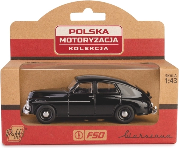 fém modell Warszawa M20 1:43 – fekete