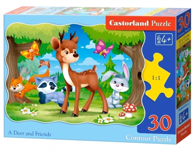 Castorland erdei állatkák puzzle 30 darabos