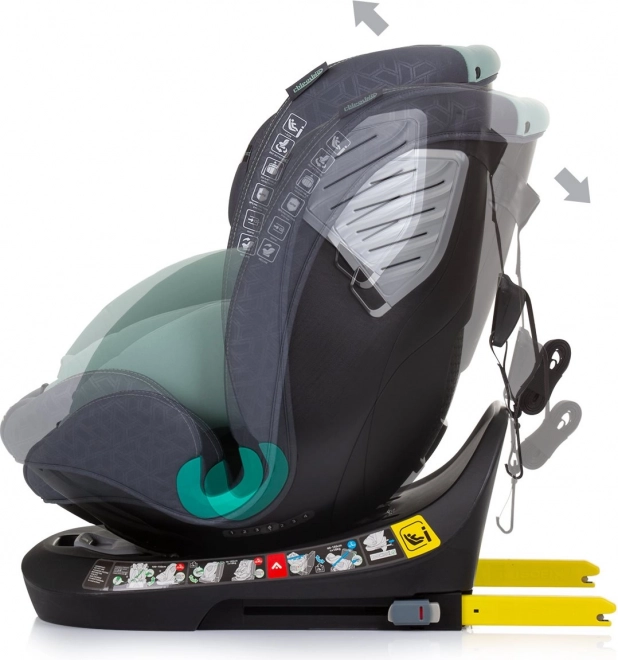 Chipolino autósülés supreme i-size 40-150 cm isofix 360, pasztell zöld