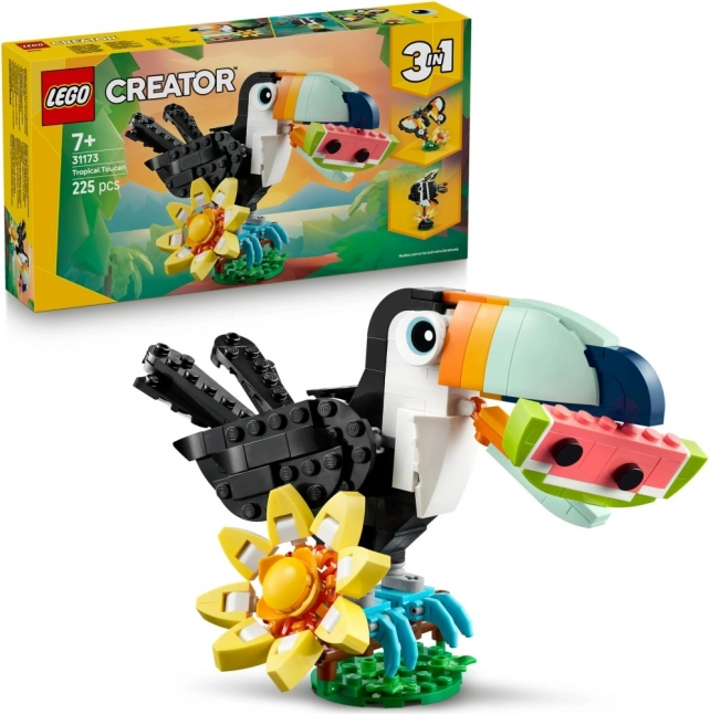 creator 3 az 1-ben: trópusi tukán – 3 az 1-ben építőkészlet