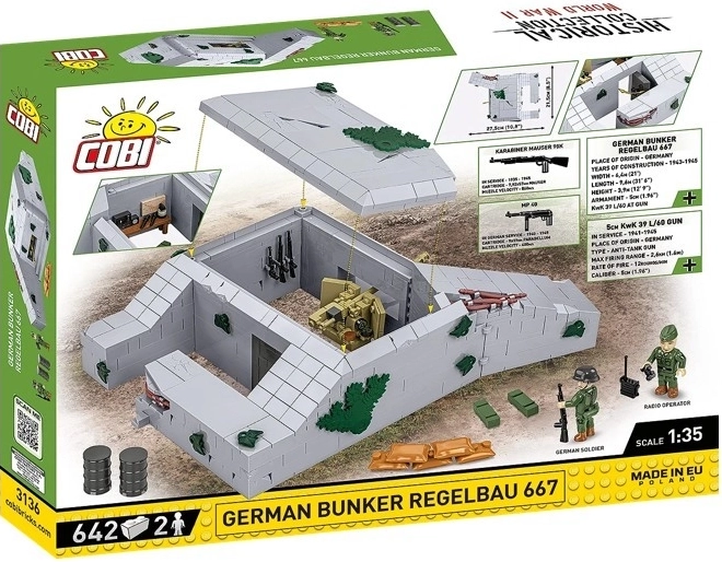 Bunkr Regelbau 667 COBI építőkockákból