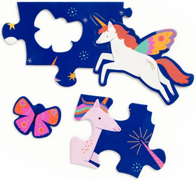 Mudpuppy Padló puzzle Varázslatos egyszarvúak 25 darab