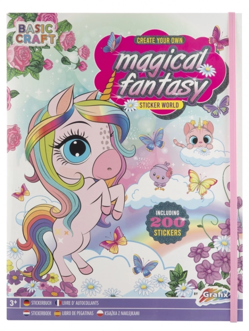 Varázslatos Fantázia könyv matricákkal