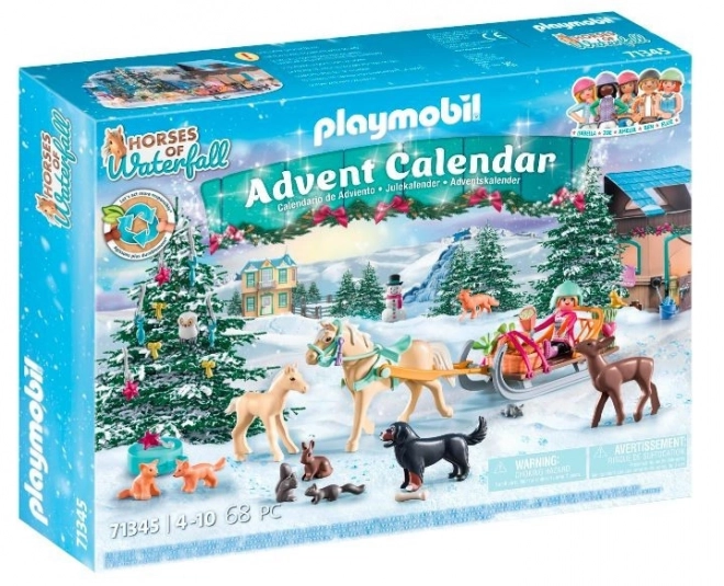 Playmobil adventi kalendárium lovakkal: ünnepi lovas szán