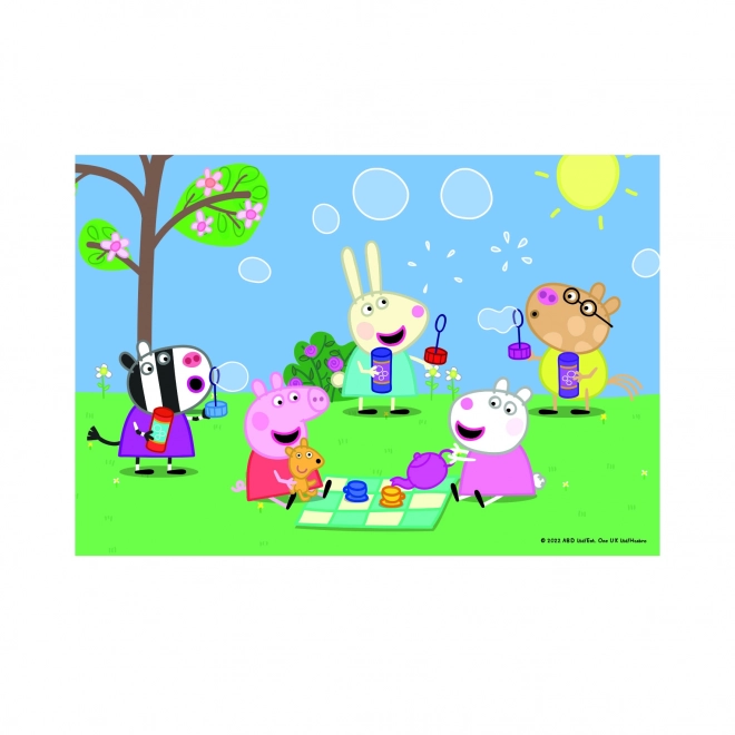 Peppa malac és barátai puzzle készlet 2x48 darab