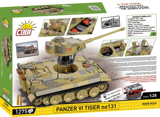 Tiger I tank modell építőkocka szett