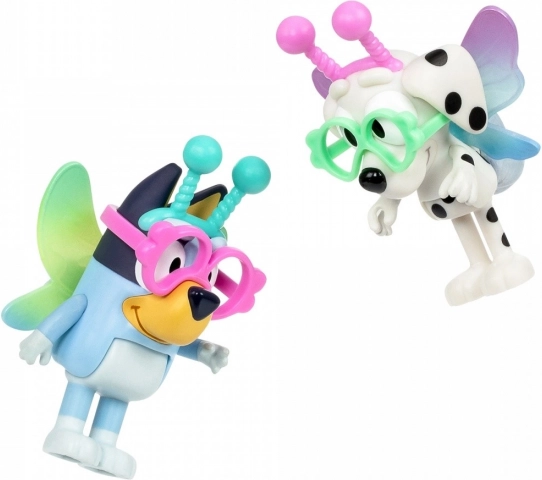 Bluey figurákok kettes csomag Baby Bluey és Chloe