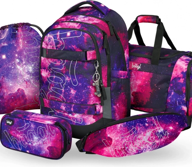 Baagl Galaxy Készlet: hátizsák, tolltartó, zsák, sporttáska