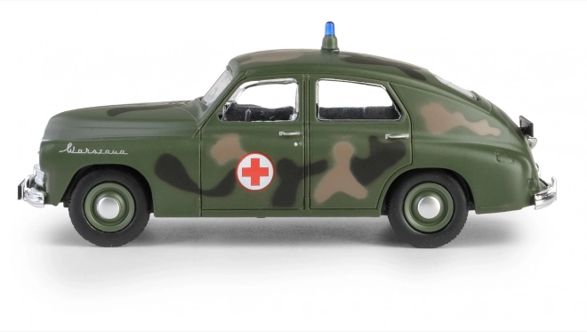 Warszawa M20 katonai mentőautó modell