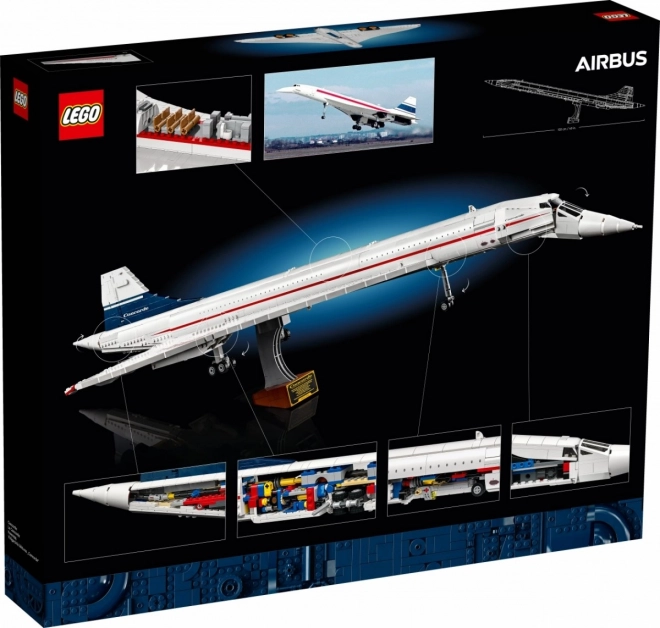 Lego ikonikus Concorde modell