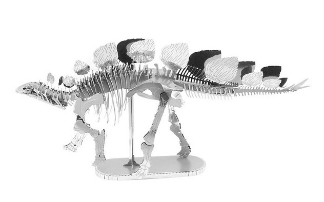 Fém Föld 3D puzzle Stegosaurus