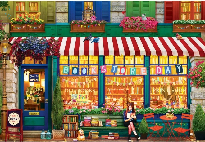 Régi könyvesbolt Puzzle 2000 darab