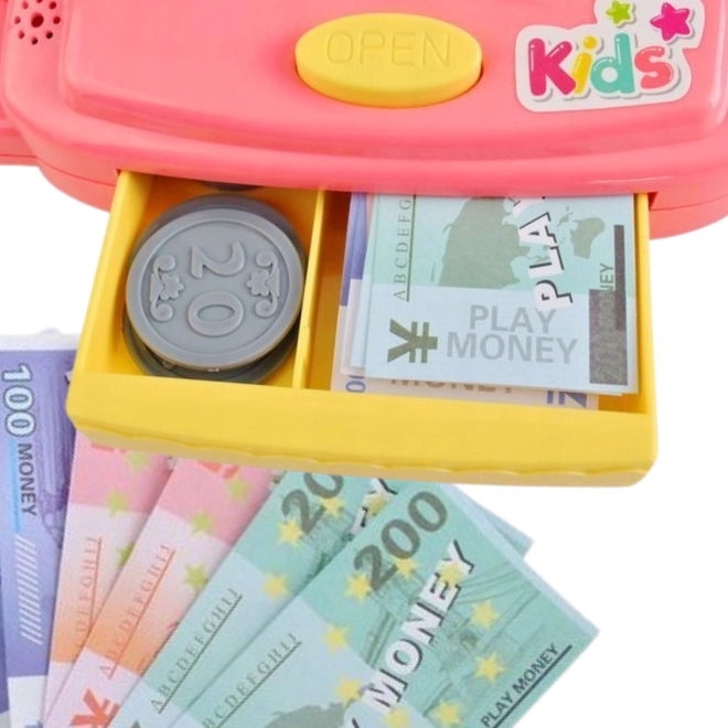 WOOPIE Gyermek pénztár pénztárral és kiegészítőkkel rózsaszín