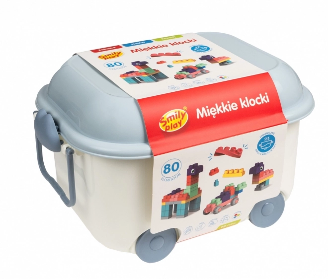 Puha építőkockák 80 darabos készlet