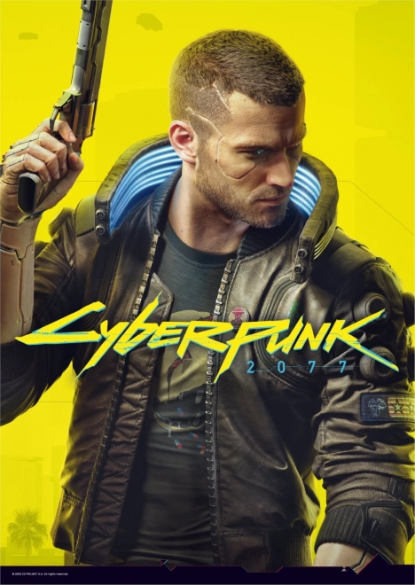 Cyberpunk 2077 - keyart férfi V puzzle 500 darabos