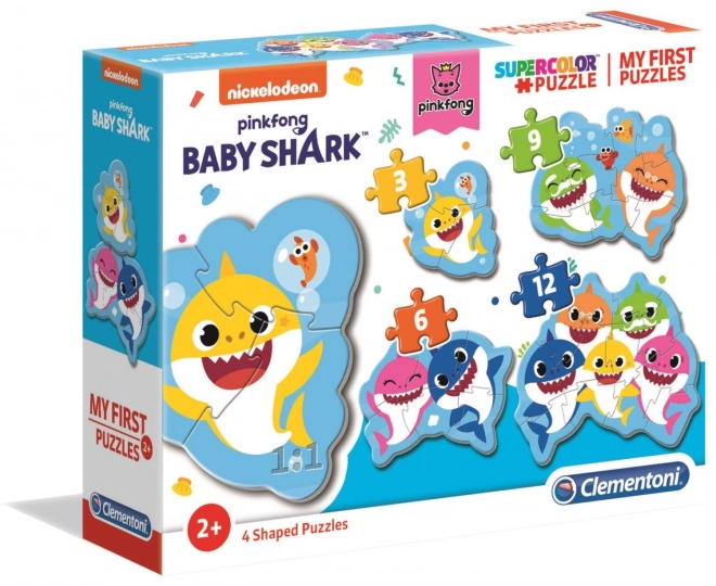 Clementoni az első puzzle Baby Shark 4 az 1-ben