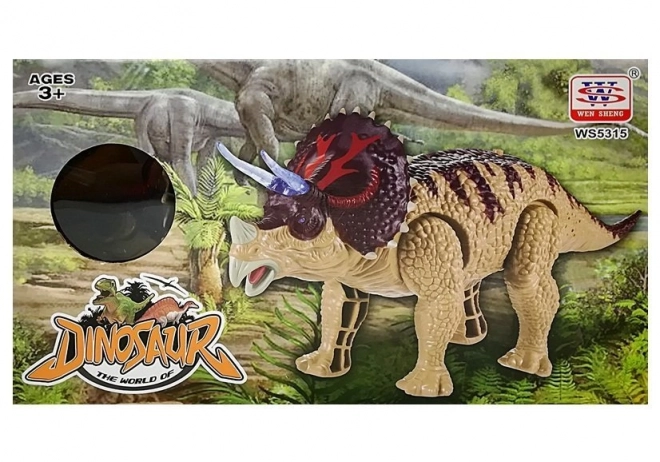 Zöld Triceratops Dinoszaurusz Elemes Játék