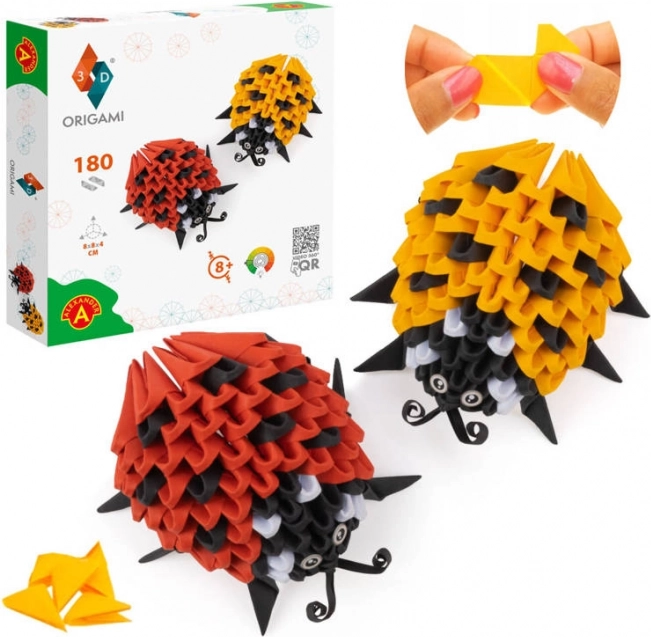 alexander kreatív origami 3d készlet – katicák