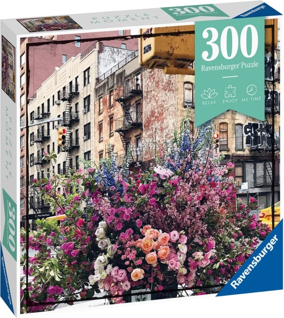 Ravensburger puzzle Flowers in New York 300 darabos