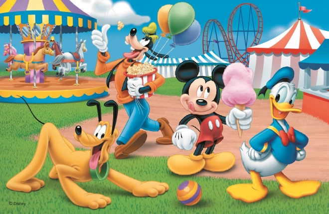 Mickey Mouse puzzle - Vidámpark móka 54 darabos