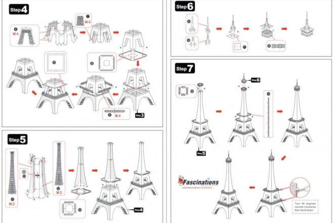 Metal Earth 3D puzzle Eiffel-torony