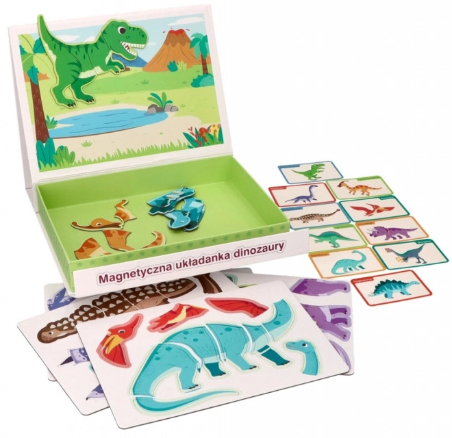 Mágneses dinoszaurusz puzzle