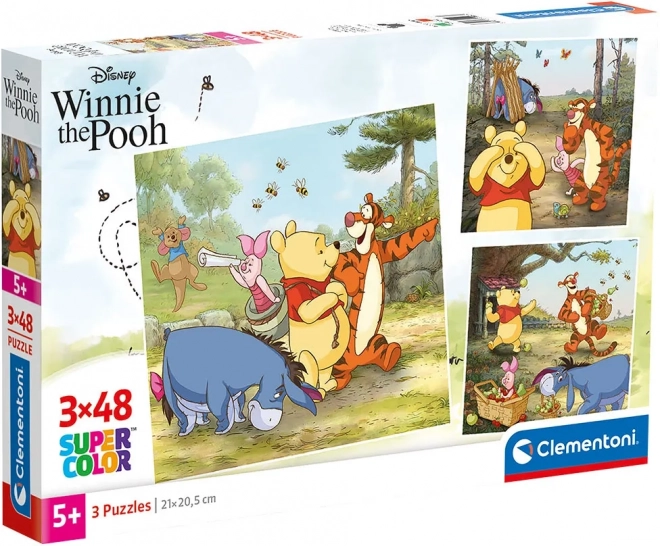 Micimackó puzzle 3x48 darab Clementoni