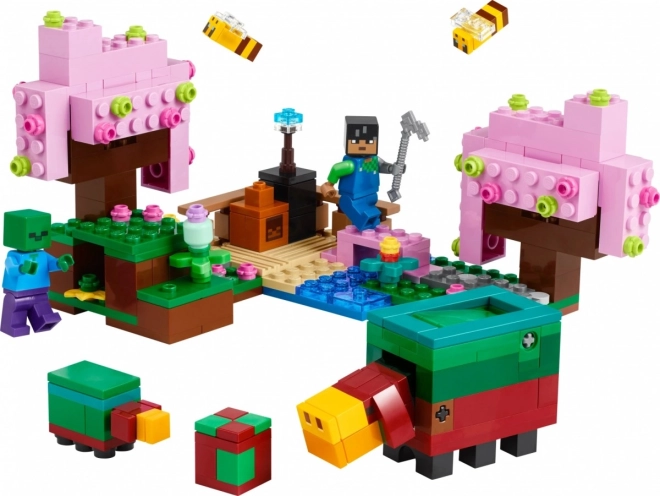 Az első LEGO MINECRAFT szett a cseresznye-biommal