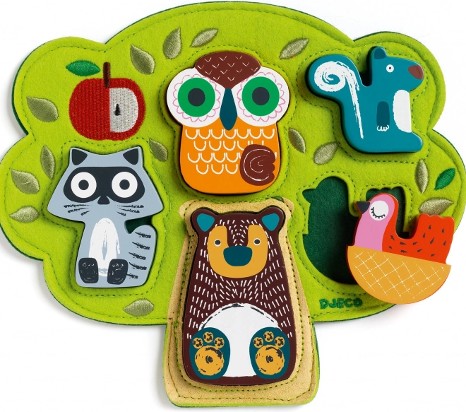 Oski beillesztős puzzle a Djeco-tól