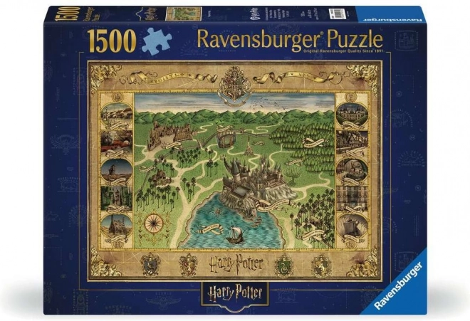 Ravensburger Puzzle Roxforti térkép 1500 darabos