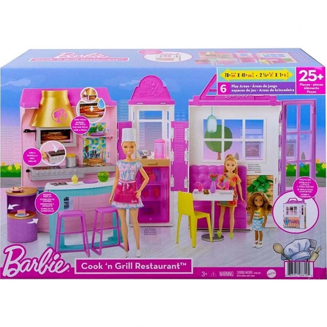 barbie étterem játékkészlet