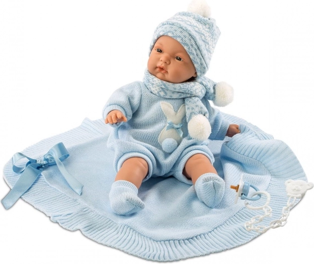 Llorens beszélő újszülött baba New Born Joel Llorón 38 cm