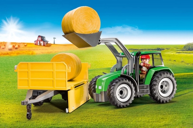 Szántóföld figura készlet 9317 Traktor utánfutóval