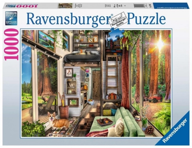 Ravensburger puzzle erdei házikó 1000 darab