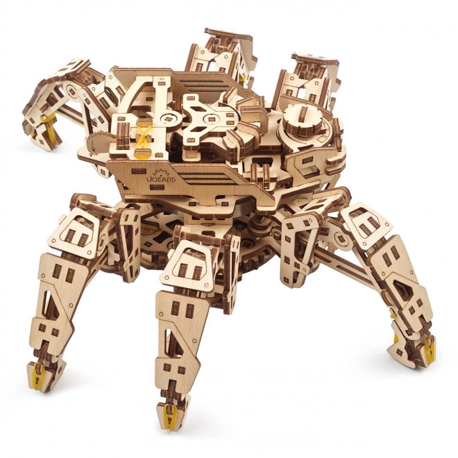 Ugears 3D fa mechanikus puzzle hatlábú felderítő