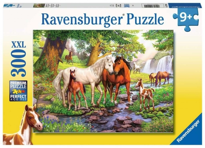 Ravensburger puzzle lovak a folyónál XXL 300 darabos