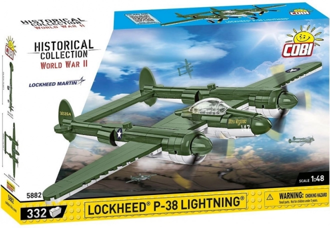 Lockheed P-38 Lightning építőkocka készlet