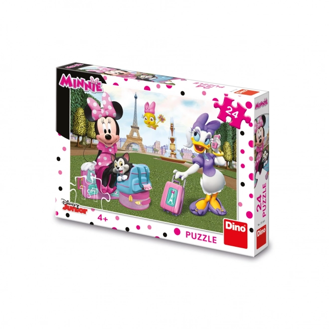 minnie egér puzzle 24 darabos készet